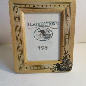 *FEATHERSTONE Wooden Duck Black Stencil Table Top or Wall Picture Frame